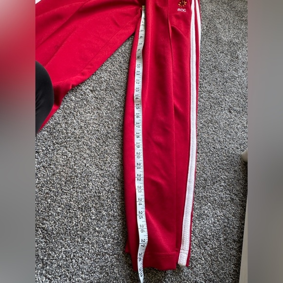 BDG Urban Outfitters Womens Track Pants Red White Stripe Mid Rise Pockets XS - Picture 6 of 6